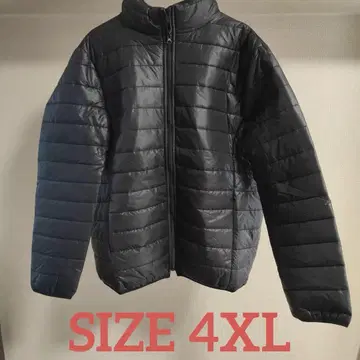 4XL 블랙 퀼팅 다운풍 자켓 A/19 빅 루즈핏