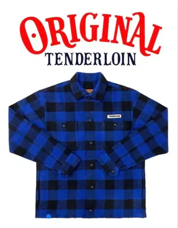 TENDERLOIN 텐더 로인 버팔로 자켓 파랑 블랙 L