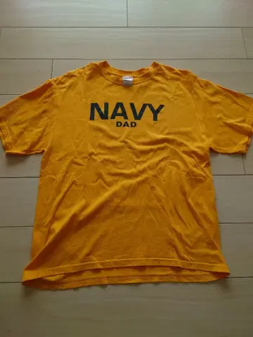 Navy Dad T셔츠 Soffe L 사이즈 오렌지