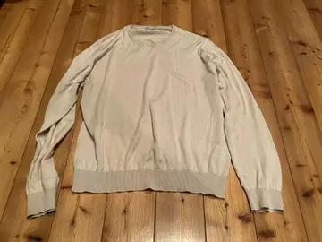 JOHN SMEDLEY 베이지 긴팔 니트 씨 아일랜드 코튼