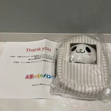 오카이모노 팬더 파우치 키링 포함 봉제 인형