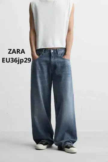 ZARA 자라 JEANS 벌룬 슬리브 핏 EU36 JP29