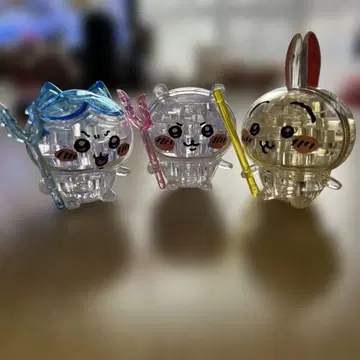 치이카와 크리스탈 퍼즐 3체 세트 하치와레 토끼