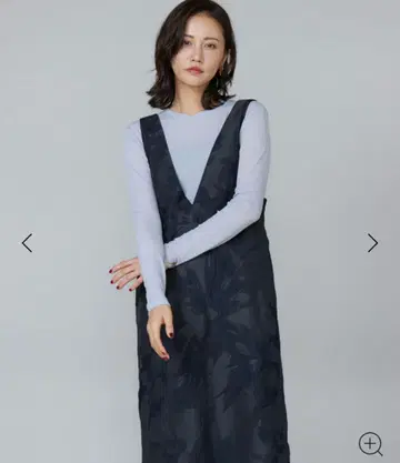르 수크 자카드 점퍼 드레스