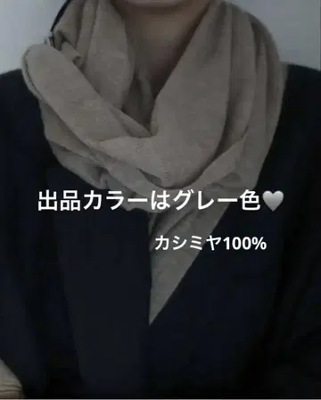 플라주 plage PP 캐시미어 스톨 옅은 그레이 색상
