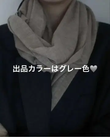 플라주 plage PP 캐시미어 스톨 옅은 그레이 색상