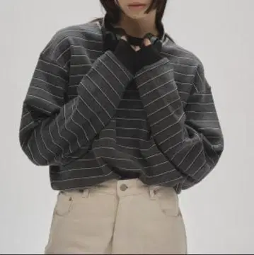 택 포함 미사용 새상품 TODAYFUL 스트라이프 긴팔 상의