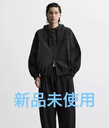 ZARA 테크니컬 원단 후드 자켓 M
