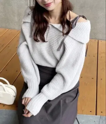 세일러 카라 니트 one after another NICE CLAUP