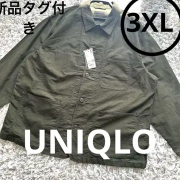 새상품 UNIQLO 유틸리티 자켓 올리브색 3XL 가을 코디