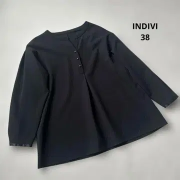 [ 38 ] INDIVI 인디비 A라인 풀오버 블라우스 긴팔 블라우스
