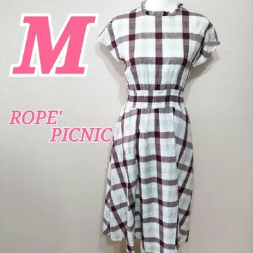 ROPE' PICNIC 로페피크닉 반팔 원피스 M 와인 레드