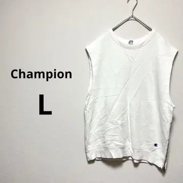 챔피온 L 슬리브리스 베스트 화이트