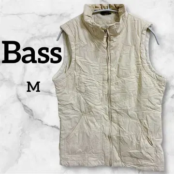 Bass 베이지 퀼팅 보아 안감 베스트 M