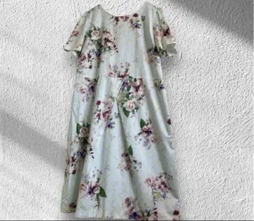 빅 사이즈! Rose Tiara 플라워 디자인 원피스 42