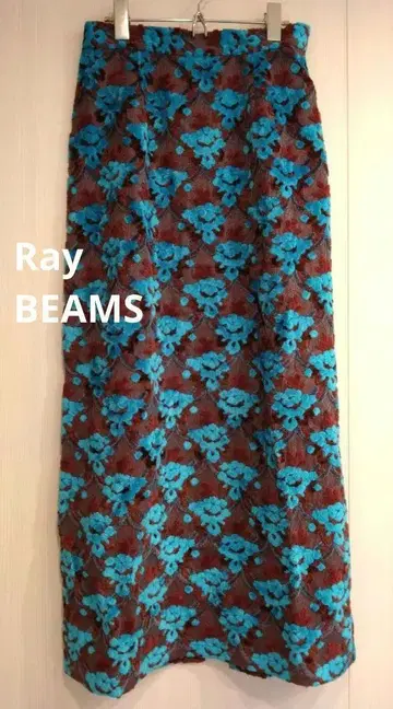 RayBEAMS 파일 자카드 타이트 스커트 1 롱 스커트 여성용