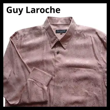 기 라로쉬 남성용 긴팔 실크 올 패턴 셔츠 /L