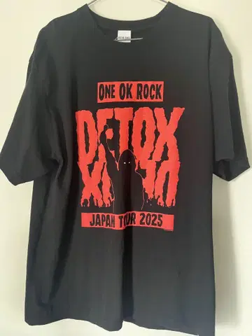ONE OK ROCK DETOX JAPANTOUR 2025 티셔츠 XL