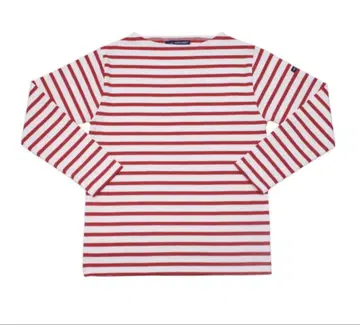 SAINT JAMES 웨쌍 보더 NEIGE/TULIPE [화이트/빨간색]