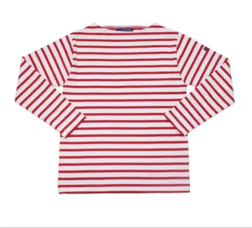 SAINT JAMES 웨쌍 보더 NEIGE/TULIPE [화이트/빨간색]