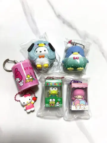 산리오 키링 치비토모 키티 마이멜로디 개구리 포차코
