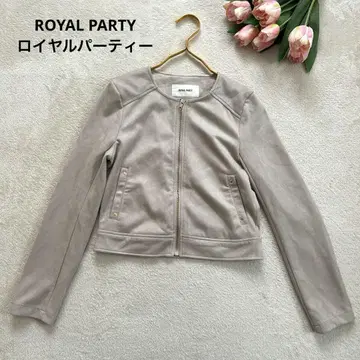 ROYAL PARTY 로얄 파티 베이지 크롭 자켓