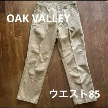 OAK VALLEY 베이지 치노 팬츠 허리 85 남성용 스트레이트