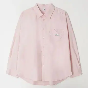 RONRON STITCH HEART POCKET OVERFITSHIRT