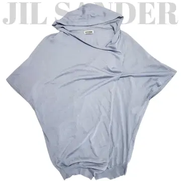 [ 하자품 ] 질 샌더 판초풍 가디건 38 M 캐시미어 실크 후드