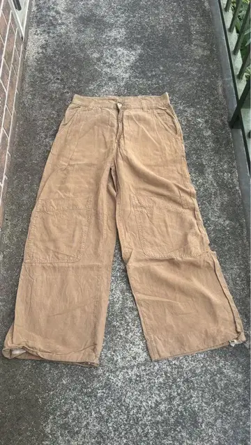 ZARA 와이드 기믹 팬츠