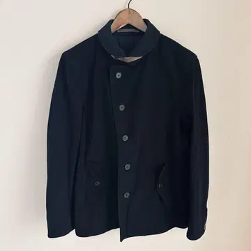 빔즈 BEAMS 블랙 스탠드 카라 자켓