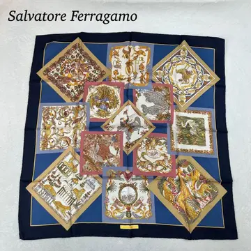 J113 미사용 새상품 살바토레 페라가모 스카프 여성용