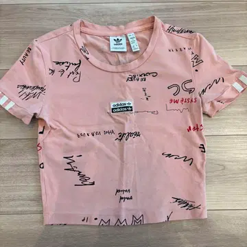 adidas 핑크 반팔 T셔츠 S