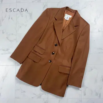 새상품급 에스카다 캐시미어 100% 자켓 브라운 사이즈 36*XC902