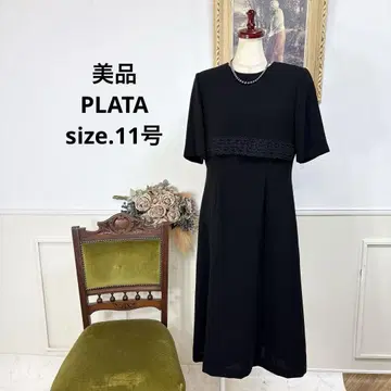 새상품급 PLATA 블랙 포멀 상복 원피스