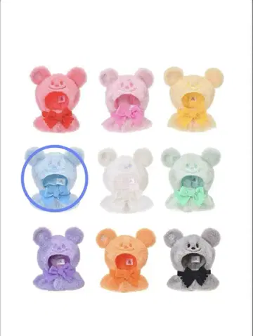 디즈니 스토어 유니베어 판초 눈사람 (파랑)