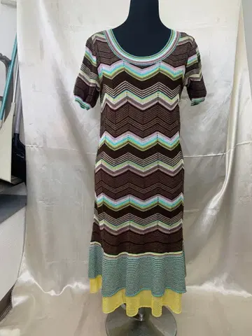 MISSONI 니트 롱 원피스 반팔