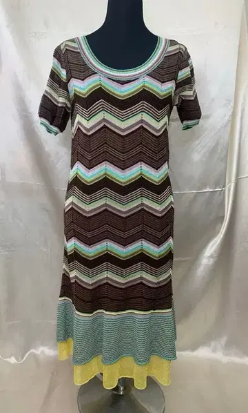 MISSONI 니트 롱 원피스 반팔