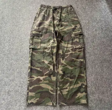 카모플라쥬 배기 데님 카모플라쥬 카고 구제 의류 vintage