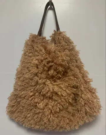 앰퍼샌드 페이크 퍼 핸드백 숄더 가죽