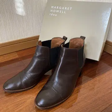 MARGARET HOWELL 사이드 고어 부츠 23.0 DBR