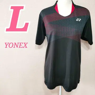 YONEX 요넥스 블랙 반팔 T셔츠 L 봄/여름 배드민턴