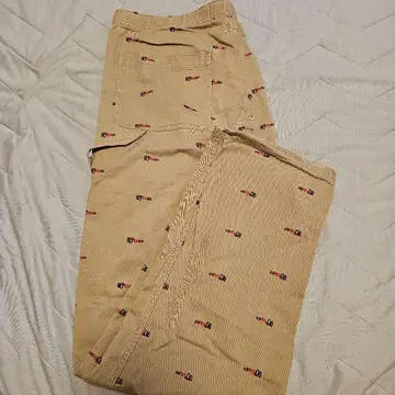 CHUMS 안경 패턴 베이지 워크 팬츠 L 사이즈