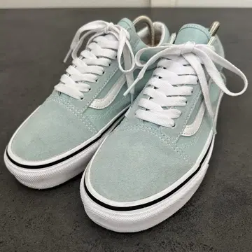 VANS 올드스쿨 스웨이드 x 캔버스 라이트 블루 24.5cm