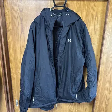 Under Armour 후드 부착 나일론 자켓 XXL 블랙