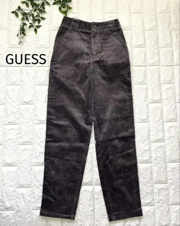 미사용 새상품 GUESS USA 그레이 코듀로이 스트레이트 팬츠 61