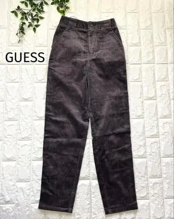미사용 새상품 GUESS USA 그레이 코듀로이 스트레이트 팬츠 61