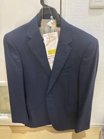 RICHEST 네이비 스트라이프 비즈니스 정장