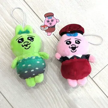 스시로 빤쮸토끼 마스코트 와사비 점원 2체 세트