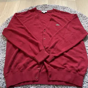 LACOSTE 빨간색 가디건